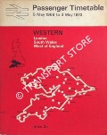 Book cover of Passenger Timetable - Western - London, South Wales, West of England 5 May 1969 to 3 May 1970 by British Rail Western Region